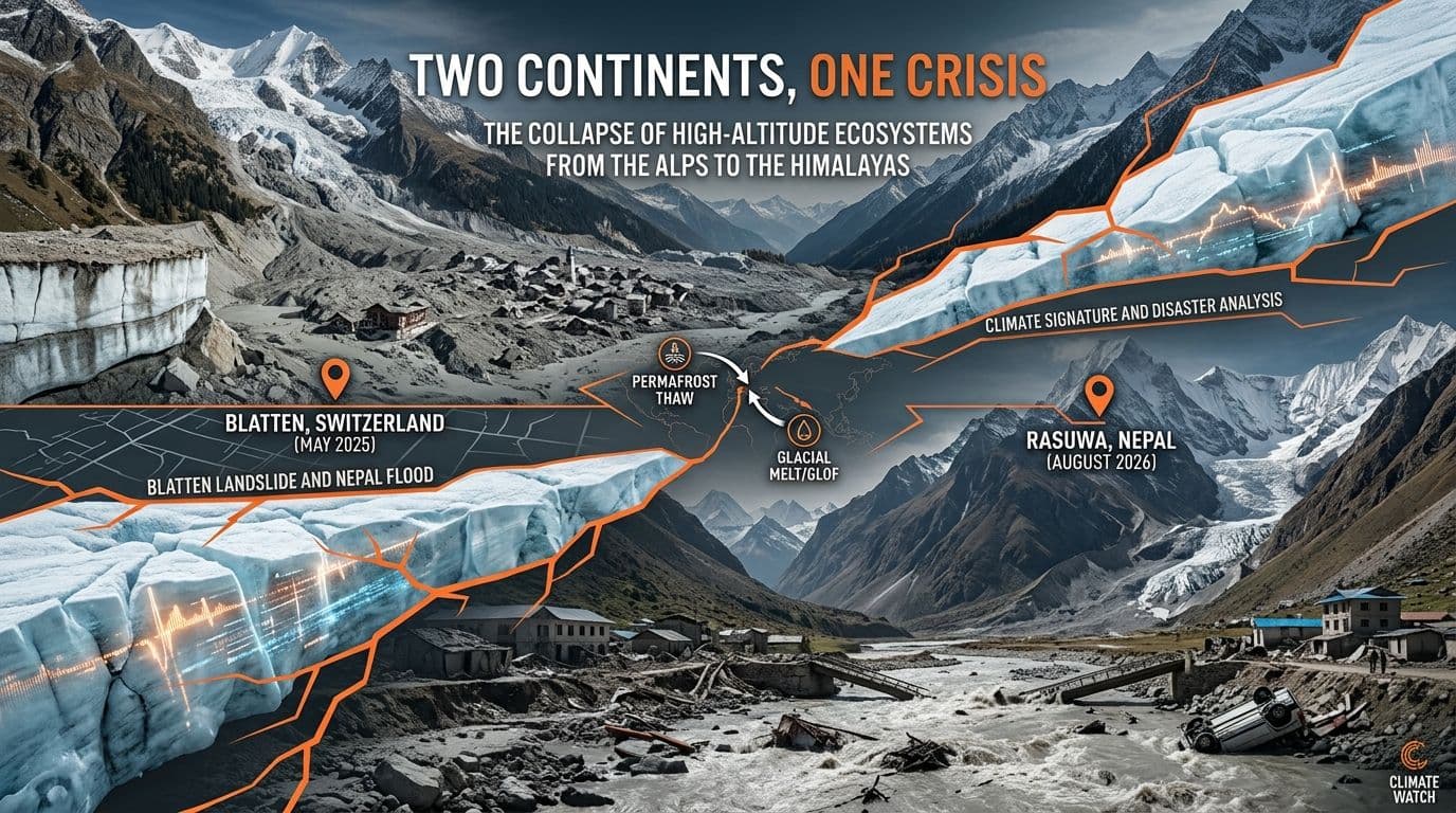 Two Continents, One Crisis: The Collapse of High-Altitude Ecosystems from the Alps to the Himalayas